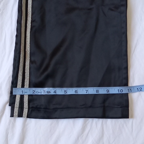 7 For All Mankind Black Pants Satin Size 2 - Picture 12 of 13